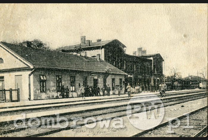 1916 r. Ząbkowice - Dworzec kolejowy (Grube)