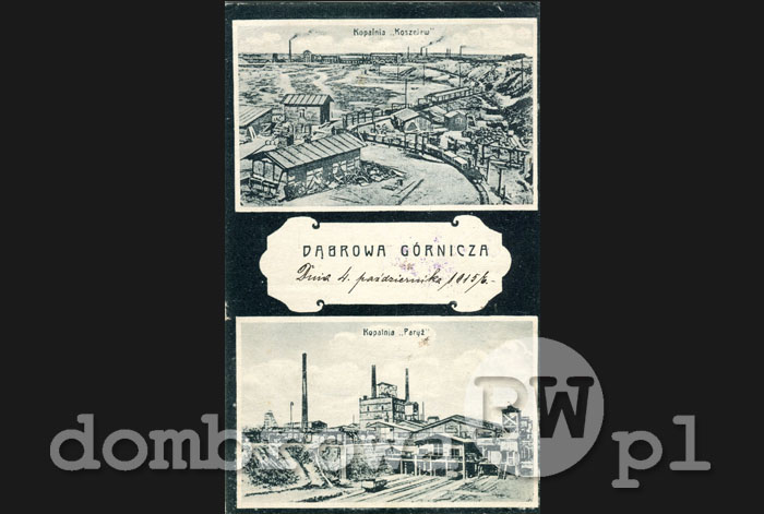 1915 r. Dąbrowa Górnicza - Kopalnia Koszelew, Kopalnia (błąd Paryż) Mortimer (Zmigrod)