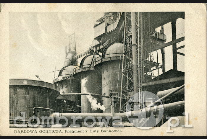 1930 r. Dąbrowa Górnicza -  Fragment z Huty Bankowej (Koło Samopomocy Uczniów PSNM)