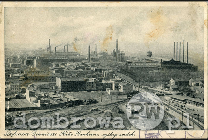 1930 r. Dąbrowa Górnicza - Huta Bankowa, ogólny widok (Radzikowski)