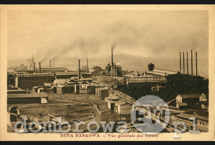 1925 r. Huta Bankowa - Vue Générale des Usines (Breger)