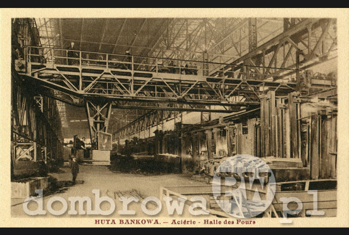 1925 r. Huta Bankowa - Aciérie, Halle des Fours (Breger)
