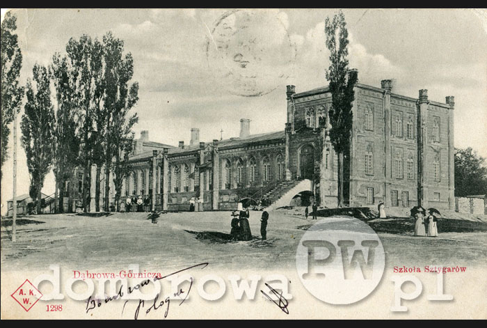 1900 r. Dąbrowa Górnicza - Szkoła Sztygarów (Konheim)