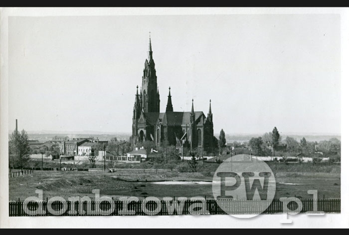 1940 r. Dombrowa O.S. - Kirche mit Umgebung (6)(Schinkovsky)