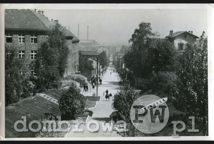 1940 r. Dombrowa O-S, Rathausstrasse (G.K.)