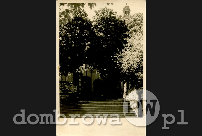 1946 r. Gołonóg - Schody do Kościoła Św. Antoniego (bez wydawcy)