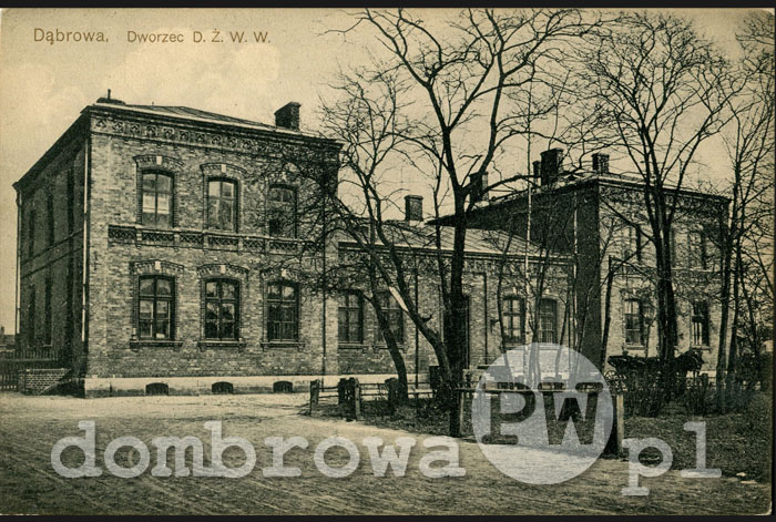 1914 r. Dąbrowa - Dworzec D.Ż.W.W. (Brandys)